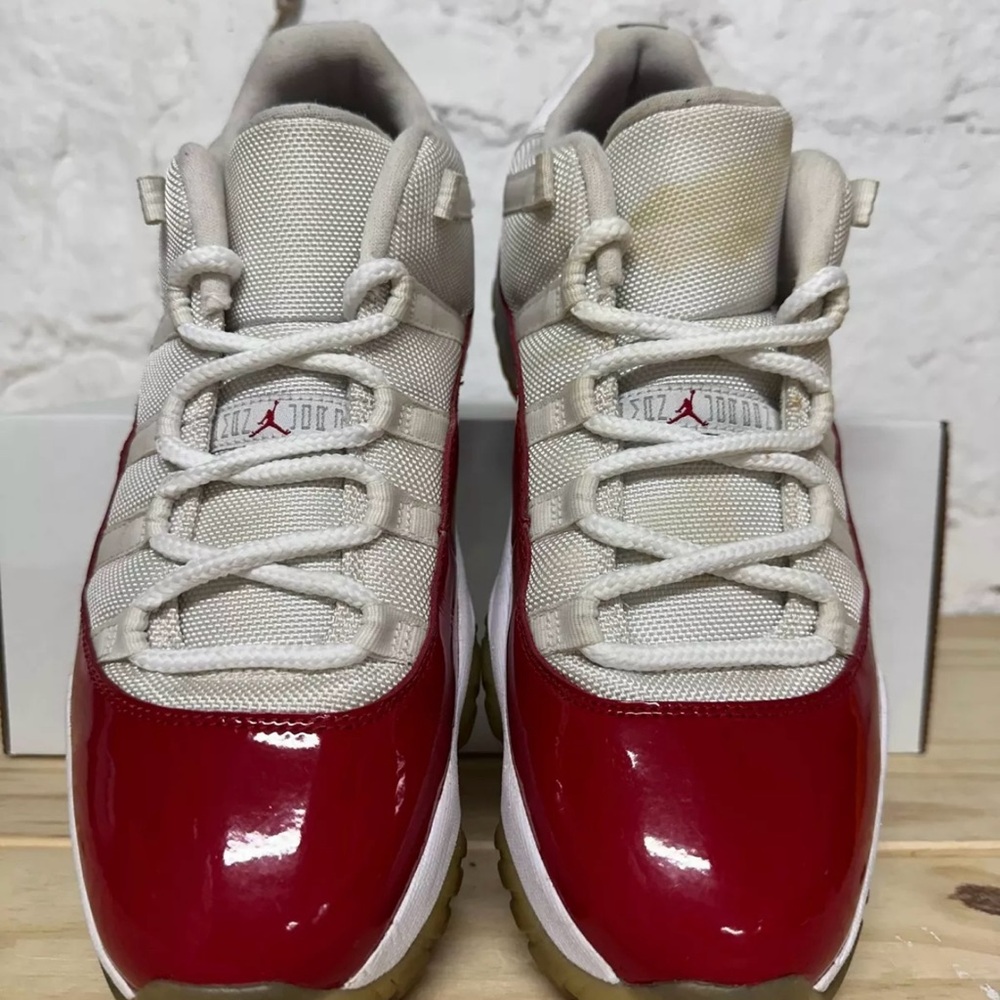 Red and White Athletic Sneakers